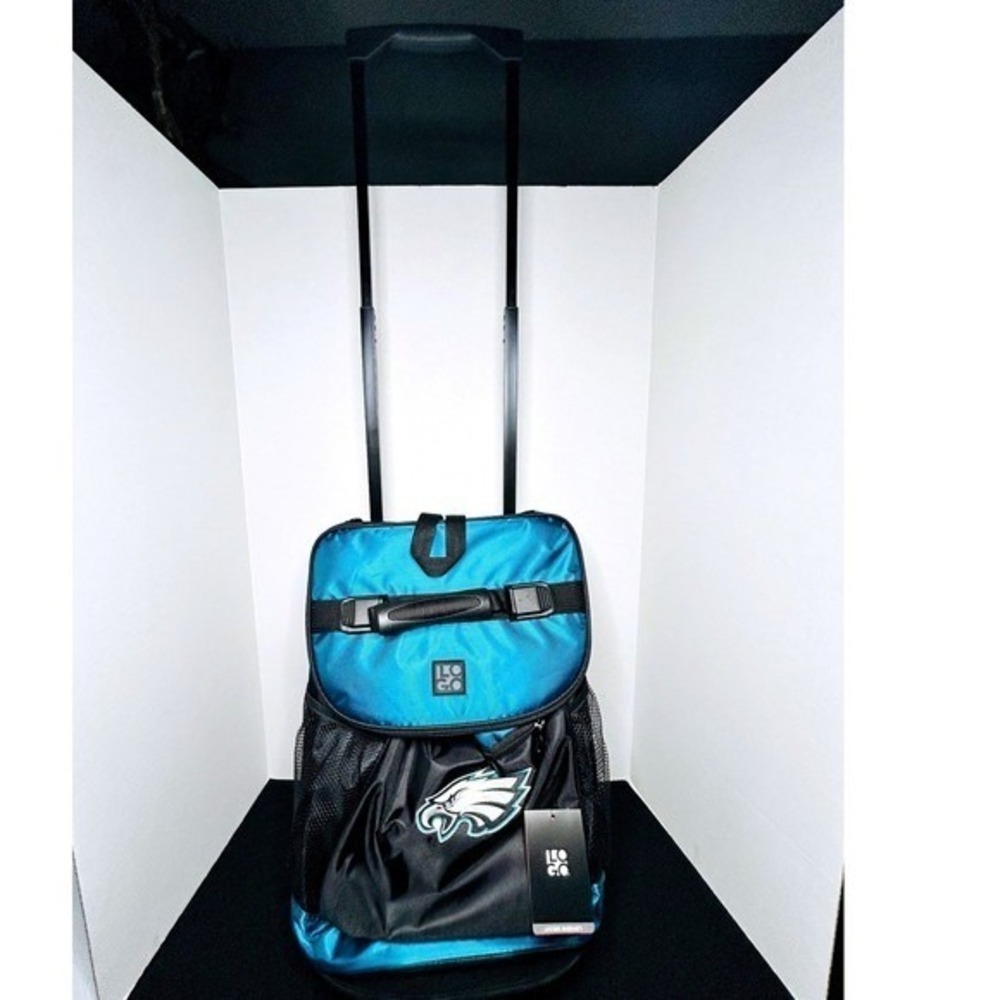 NFL ~ Rolling Cooler Bag ~ Green/Black ~ Insulated/Leak Proof/48 Can‎ Capacity - Picture 3 of 9